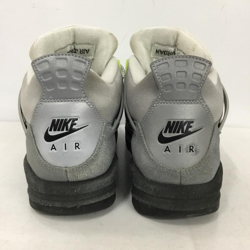 ナイキ NIKE スニーカー スニーカー CT5342-007 AIR JORDAN 4 RETRO SE 28cm 28.0cm ロゴ、文字 黒 / ブラック / black X 灰 / グレー / gray X ダークグレー / ダークグレー / X 黄緑 / イエローグリーン / メンズ USED 古着 中古 10156972
