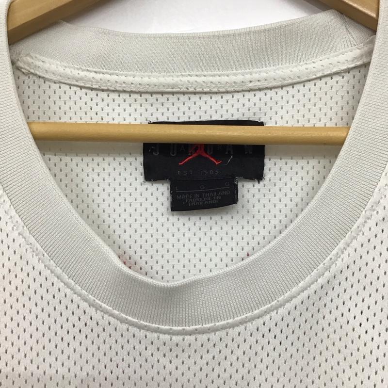 エアジョーダン AIR JORDAN タンクトップ タンクトップ タンクトップ ノースリーブカットソー クルーネック スポーツウェア L ロゴ、文字 白 / ホワイト / white メンズ USED 古着 中古 10156978