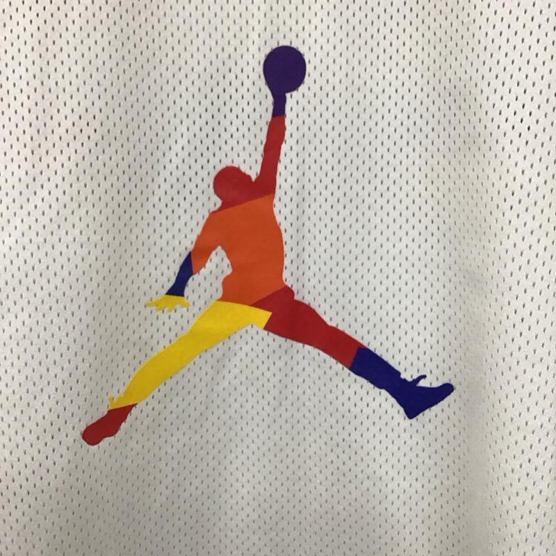 エアジョーダン AIR JORDAN タンクトップ タンクトップ タンクトップ ノースリーブカットソー クルーネック スポーツウェア L ロゴ、文字 白 / ホワイト / white メンズ USED 古着 中古 10156978