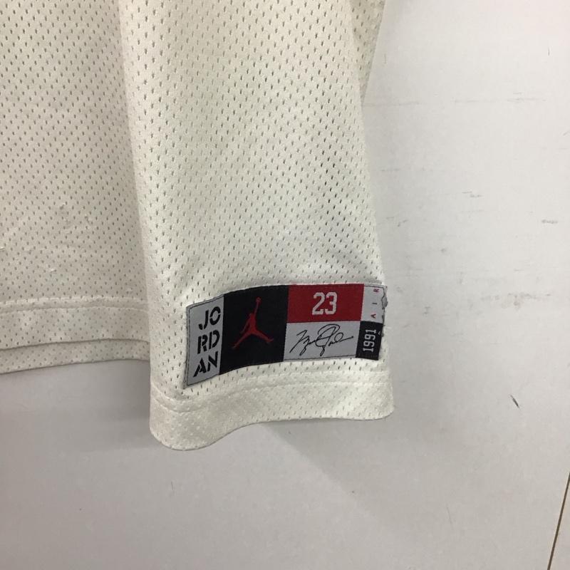 エアジョーダン AIR JORDAN タンクトップ タンクトップ タンクトップ ノースリーブカットソー クルーネック スポーツウェア L ロゴ、文字 白 / ホワイト / white メンズ USED 古着 中古 10156978