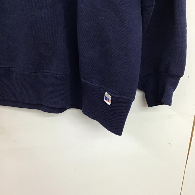 ラッセル RUSSELL トレーナー 長袖 長袖トレーナー スウェット クルーネック プルオーバー XXL 無地 紺 / ネイビー / navy メンズ USED 古着 中古 10156980