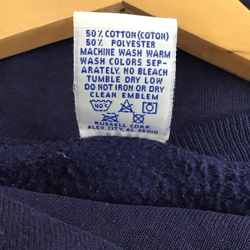 ラッセル RUSSELL トレーナー 長袖 長袖トレーナー スウェット クルーネック プルオーバー XXL 無地 紺 / ネイビー / navy メンズ USED 古着 中古 10156980