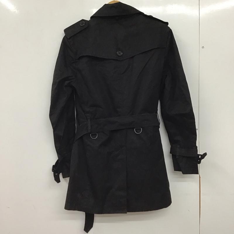 バーバリーブラックレーベル BURBERRY BLACK LABEL ジャケット、上着 ジャンパー、ブルゾン アウター ダブル コート S 無地 黒 / ブラック / black メンズ USED 古着 中古 10156981