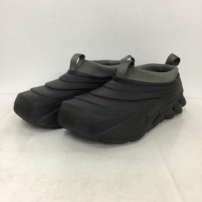 クロックス crocs スリッポン スリッポン 209414 Echo Storm M9 ロゴ、文字 ダークグレー / ダークグレー / メンズ USED 古着 中古 10156984