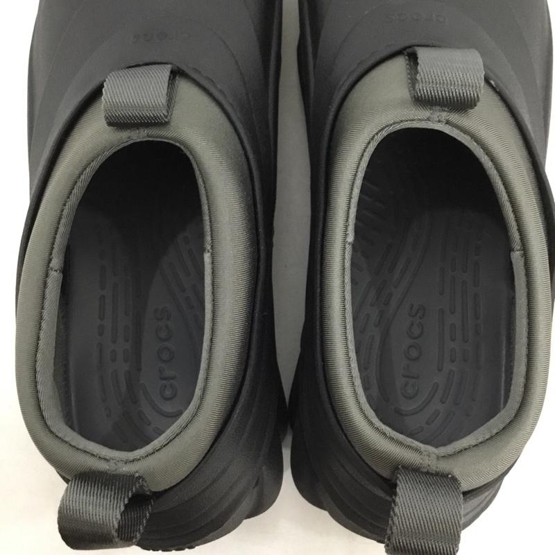 クロックス crocs スリッポン スリッポン 209414 Echo Storm M9 ロゴ、文字 ダークグレー / ダークグレー / メンズ USED 古着 中古 10156984