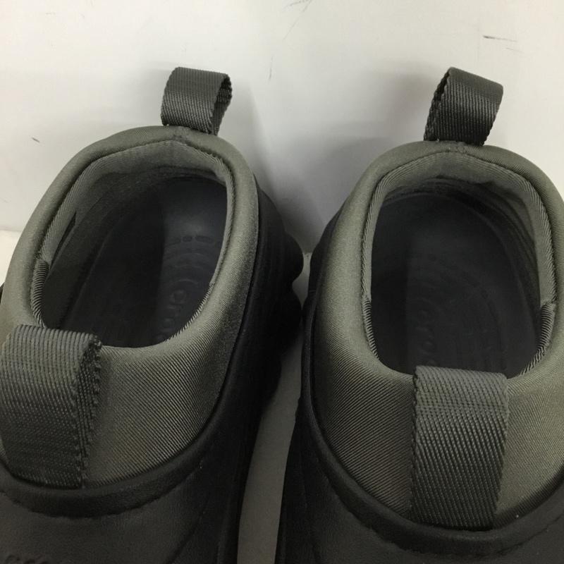 クロックス crocs スリッポン スリッポン 209414 Echo Storm M9 ロゴ、文字 ダークグレー / ダークグレー / メンズ USED 古着 中古 10156984