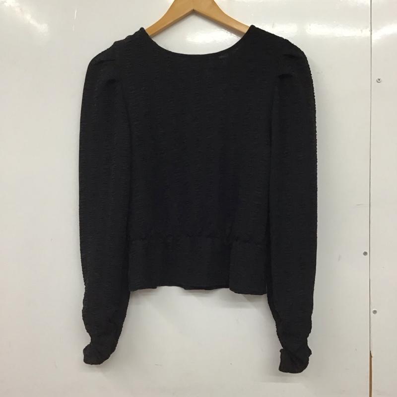 アズールバイマウジー AZUL BY MOUSSY カットソー 長袖 長袖カットソー 無地カットソー クルーネック FREE 総柄 黒 / ブラック / black レディース USED 古着 中古 10156985