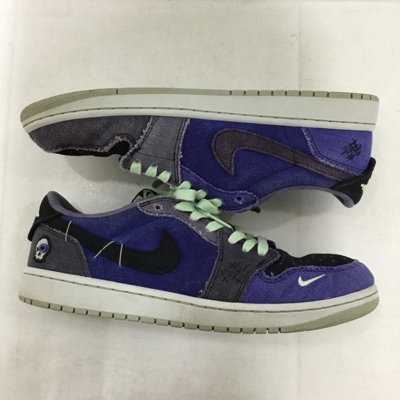 ナイキ NIKE スニーカー スニーカー IH2309-500 AIR JORDAN 1 RETRO LOW OG 28.5cm ZION WILLIAMSON 28.5cm 28.5cm ロゴ、文字 紫 / パープル / purple X 黒 / ブラック / black メンズ USED 古着 中古 10156987