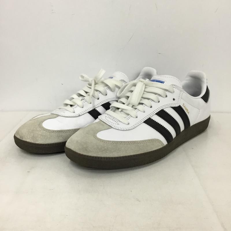 アディダス adidas スニーカー スニーカー GZ8477 SAMBA サンバ 27.5cm 27.5cm ロゴ、文字 白 / ホワイト / white X 黒 / ブラック / black メンズ USED 古着 中古 10156988