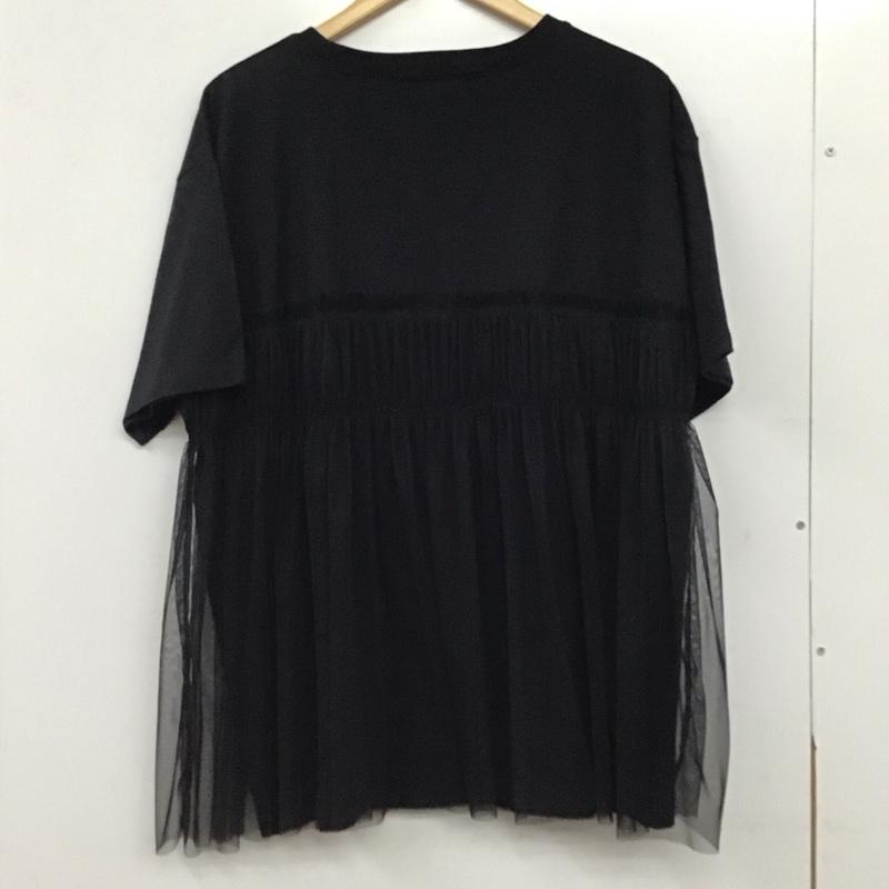 アズールバイマウジー AZUL BY MOUSSY Tシャツ 半袖 半袖カットソー プリントTシャツ クルーネックカットソー FREE プリント 黒 / ブラック / black レディース USED 古着 中古 10156989