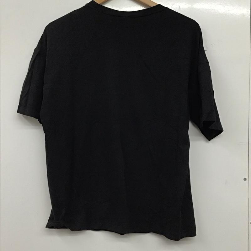 アディダス adidas Tシャツ 長袖 半袖カットソー プリントTシャツ クルーネックカットソー M プリント 黒 / ブラック / black レディース USED 古着 中古 10156990