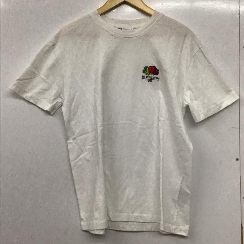 ザラ ZARA Tシャツ 半袖 半袖カットソー プリントTシャツ クルーネックカットソー M ロゴ、文字 白 / ホワイト / white レディース USED 古着 中古 10156992