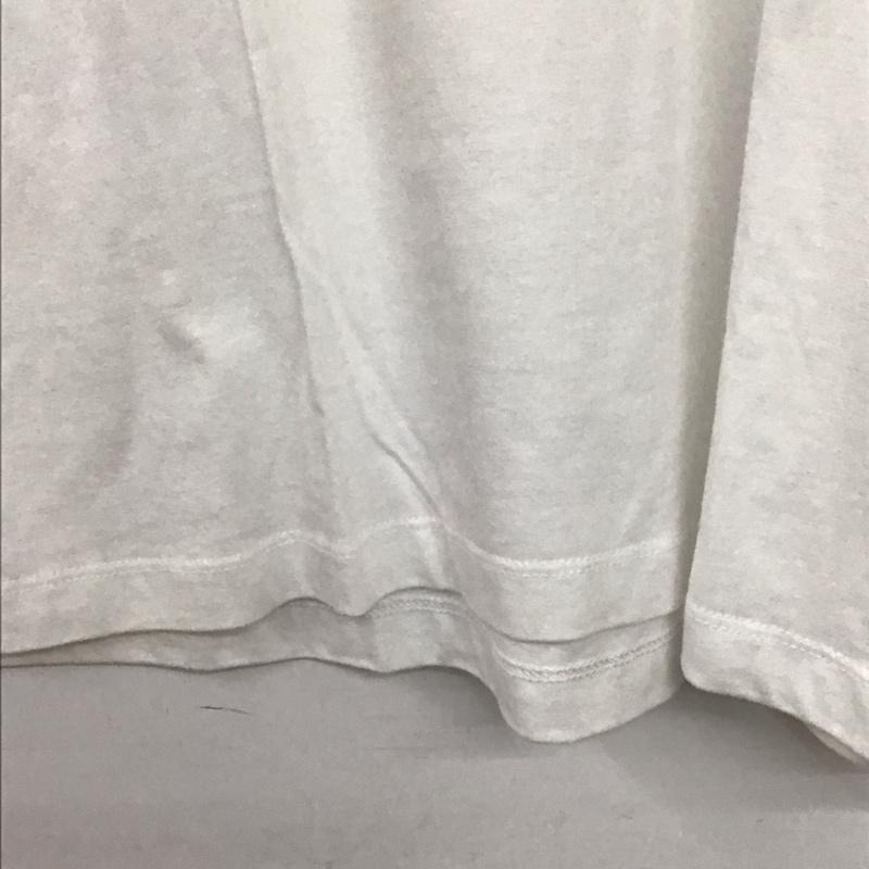 ザラ ZARA Tシャツ 半袖 半袖カットソー プリントTシャツ クルーネックカットソー M ロゴ、文字 白 / ホワイト / white レディース USED 古着 中古 10156992