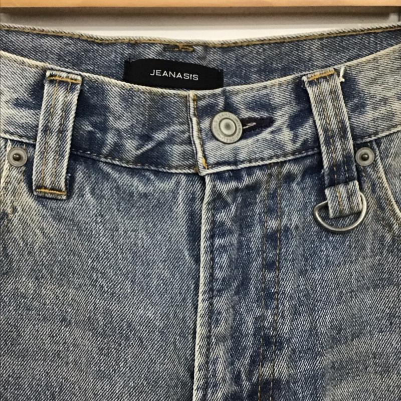 ジーナシス JEANASIS パンツ デニム、ジーンズ デニムパンツ ワイドパンツ カジュアルパンツ S ダメージ加工 インディゴ / インディゴ / Indigo レディース USED 古着 中古 10156993