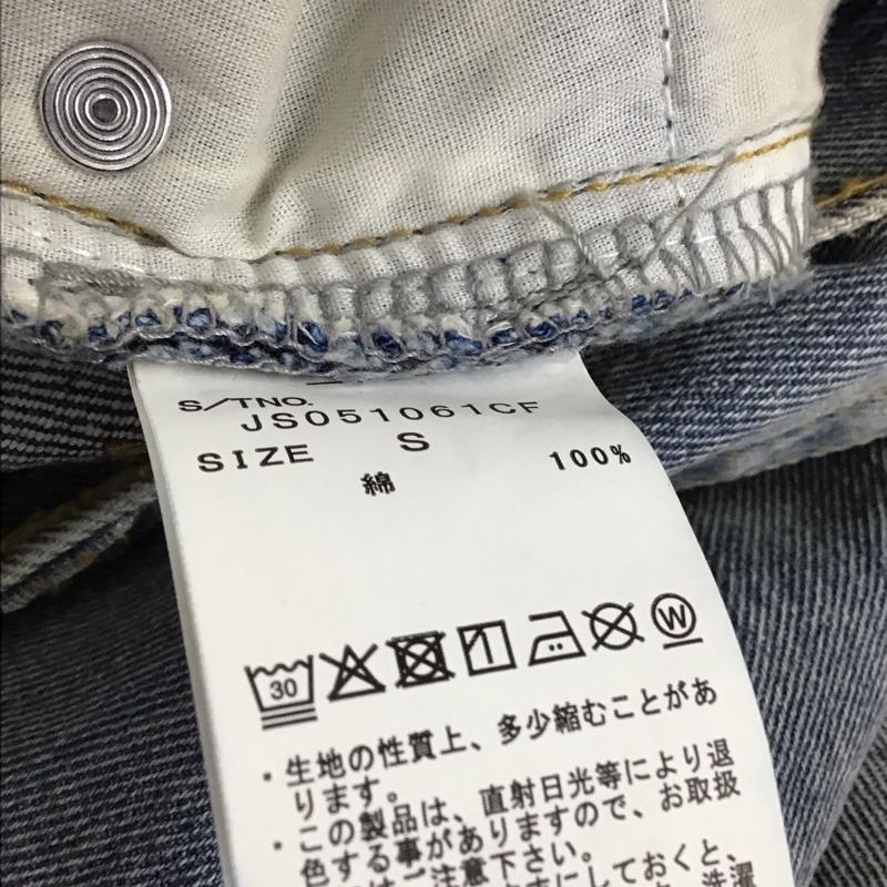 ジーナシス JEANASIS パンツ デニム、ジーンズ デニムパンツ ワイドパンツ カジュアルパンツ S ダメージ加工 インディゴ / インディゴ / Indigo レディース USED 古着 中古 10156993