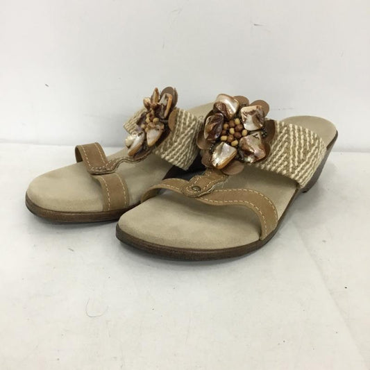 アイランドスリッパ ISLAND SLIPPER サンダル サンダル 花モチーフ  ベージュ / ベージュ / beige レディース USED 古着 中古 10156994