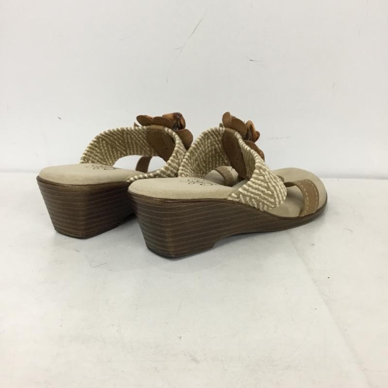 アイランドスリッパ ISLAND SLIPPER サンダル サンダル 花モチーフ  ベージュ / ベージュ / beige レディース USED 古着 中古 10156994