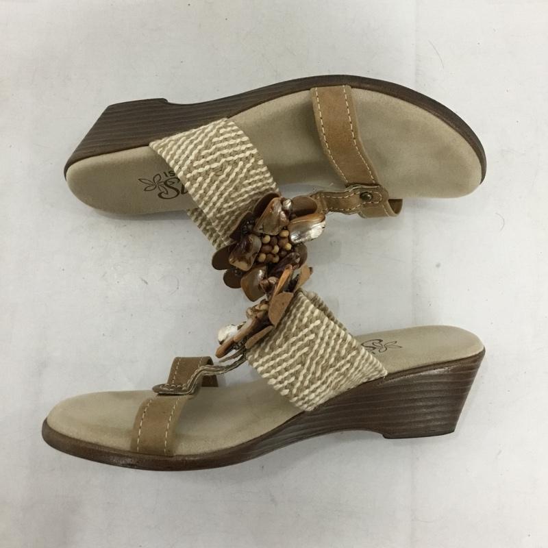 アイランドスリッパ ISLAND SLIPPER サンダル サンダル 花モチーフ  ベージュ / ベージュ / beige レディース USED 古着 中古 10156994