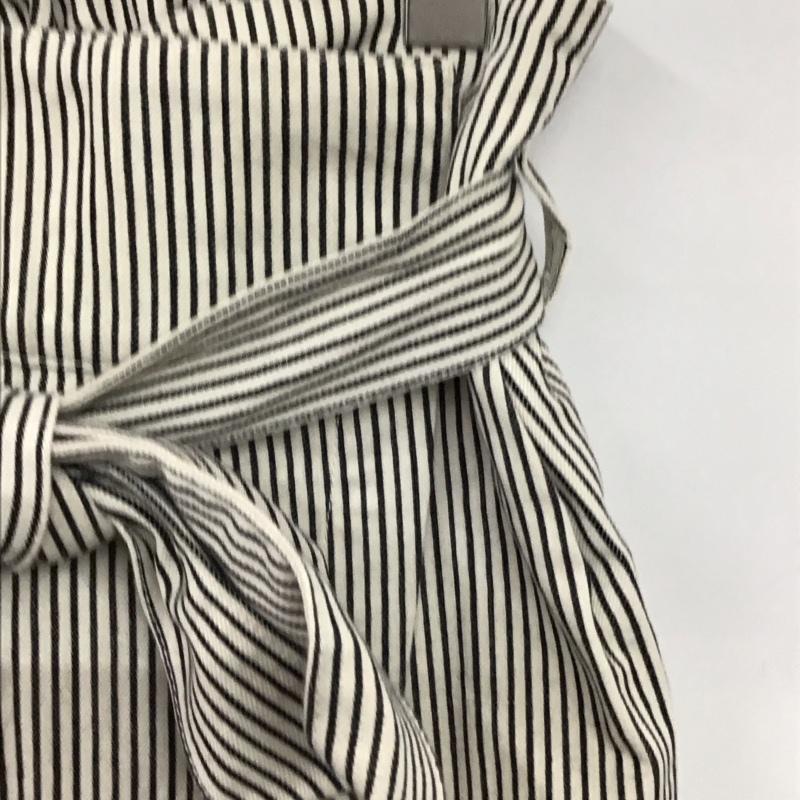 ページボーイ PAGEBOY スカート ロングスカート ロングスカート 巻きスカート FREE ストライプ アイボリー / アイボリー / X 黒 / ブラック / black レディース USED 古着 中古 10156995