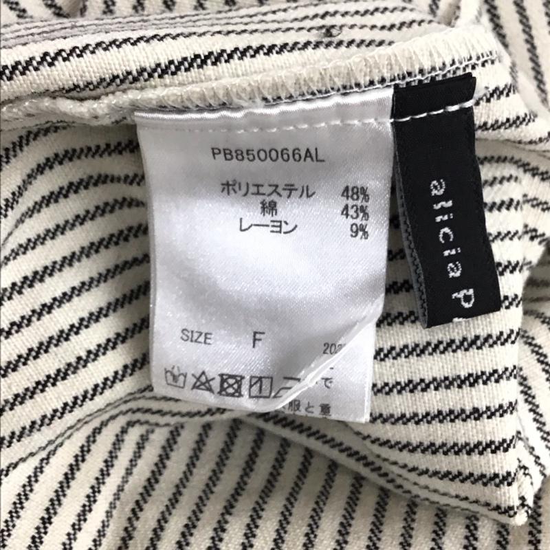 ページボーイ PAGEBOY スカート ロングスカート ロングスカート 巻きスカート FREE ストライプ アイボリー / アイボリー / X 黒 / ブラック / black レディース USED 古着 中古 10156995