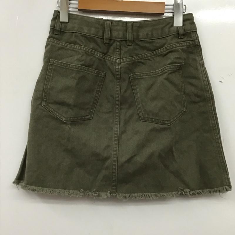 ヘザー Heather スカート ミニスカート ミニスカート タイトスカート 0 無地 カーキ / カーキ / khaki レディース USED 古着 中古 10156996