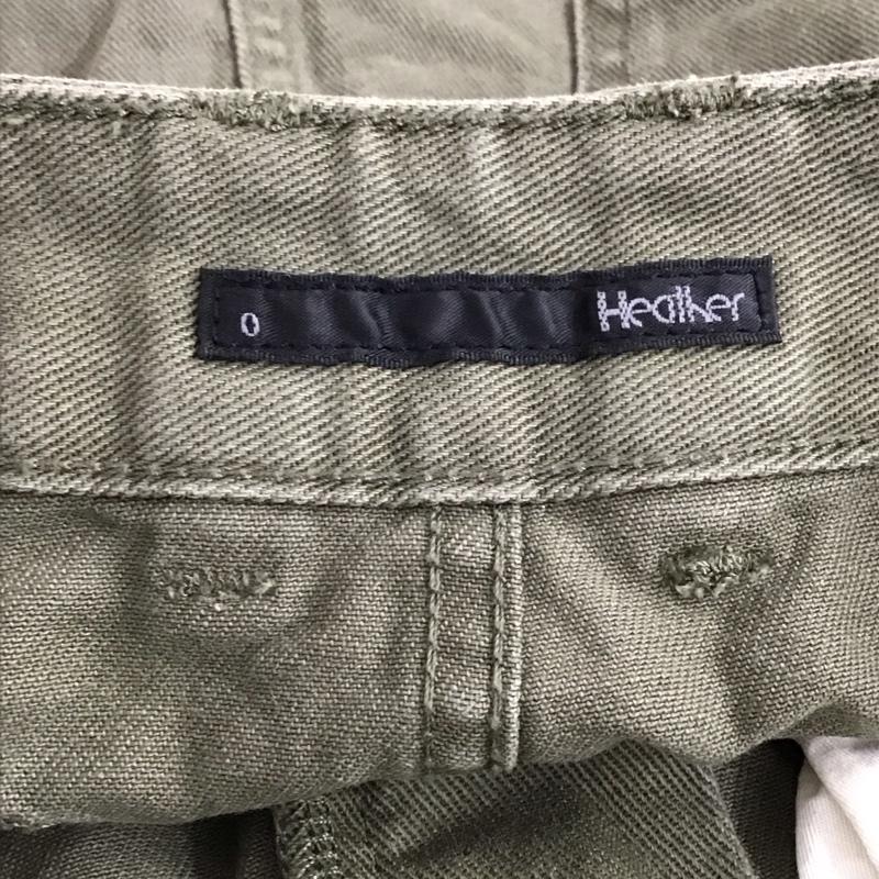 ヘザー Heather スカート ミニスカート ミニスカート タイトスカート 0 無地 カーキ / カーキ / khaki レディース USED 古着 中古 10156996