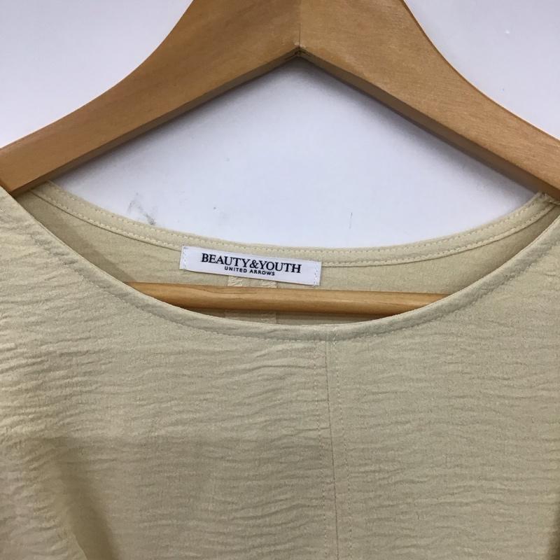 ビューティアンドユースユナイテッドアローズ BEAUTY&YOUTH UNITED ARROWS カットソー 長袖 長袖カットソー フレアシャツ 無地 ベージュ / ベージュ / beige レディース USED 古着 中古 10157007