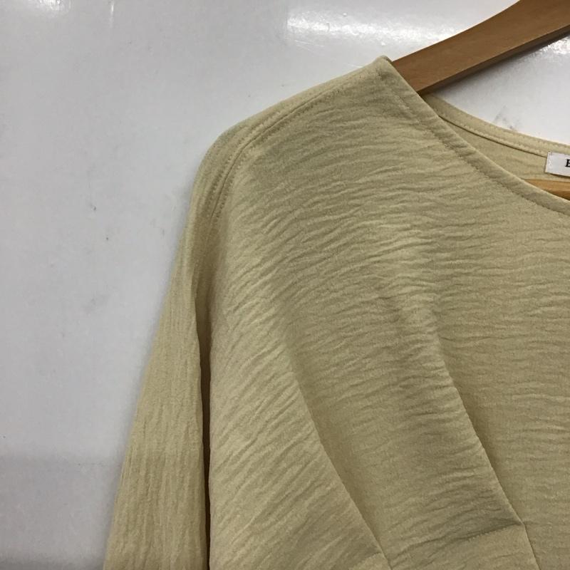 ビューティアンドユースユナイテッドアローズ BEAUTY&YOUTH UNITED ARROWS カットソー 長袖 長袖カットソー フレアシャツ 無地 ベージュ / ベージュ / beige レディース USED 古着 中古 10157007