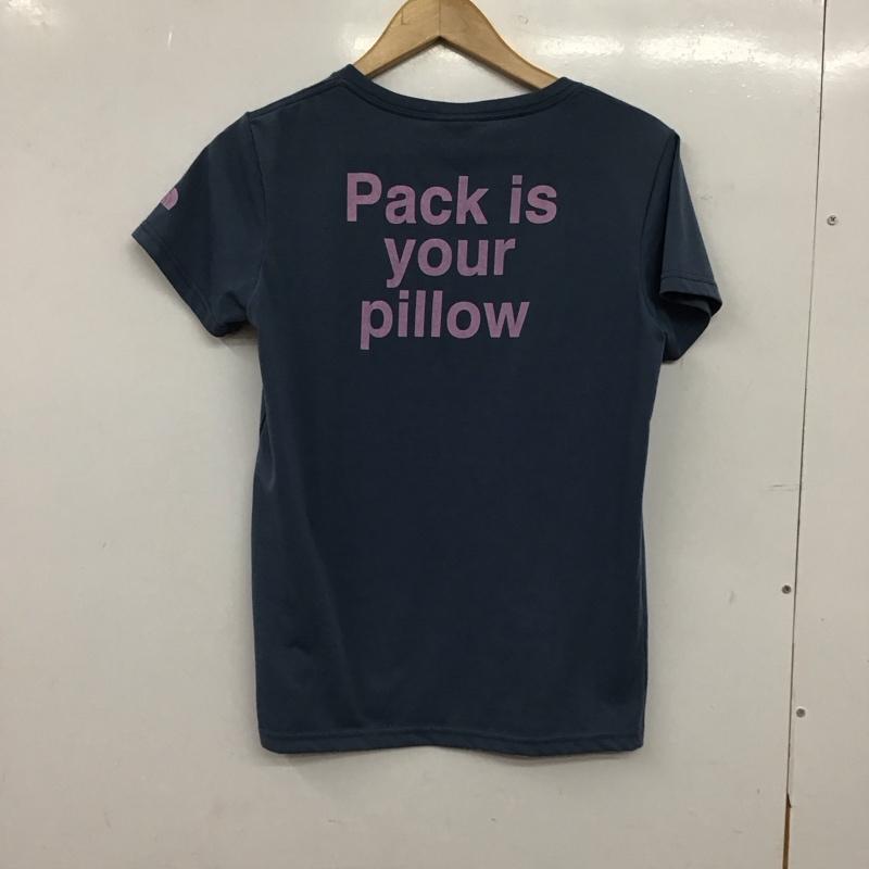 ザノースフェイス THE NORTH FACE Tシャツ 半袖 半袖カットソー プリントTシャツ クルーネックカットソー M ロゴ、文字 紺 / ネイビー / navy レディース USED 古着 中古 10157011