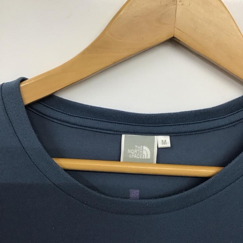 ザノースフェイス THE NORTH FACE Tシャツ 半袖 半袖カットソー プリントTシャツ クルーネックカットソー M ロゴ、文字 紺 / ネイビー / navy レディース USED 古着 中古 10157011
