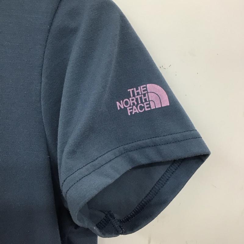 ザノースフェイス THE NORTH FACE Tシャツ 半袖 半袖カットソー プリントTシャツ クルーネックカットソー M ロゴ、文字 紺 / ネイビー / navy レディース USED 古着 中古 10157011