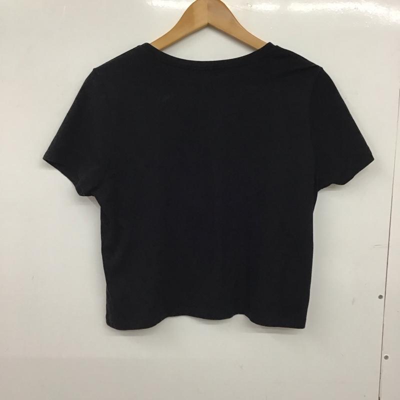 ザラ ZARA TRAFALUC Tシャツ 半袖 半袖カットソー 無地Tシャツ クルーネックカットソー L 無地 黒 / ブラック / black レディース USED 古着 中古 10157012