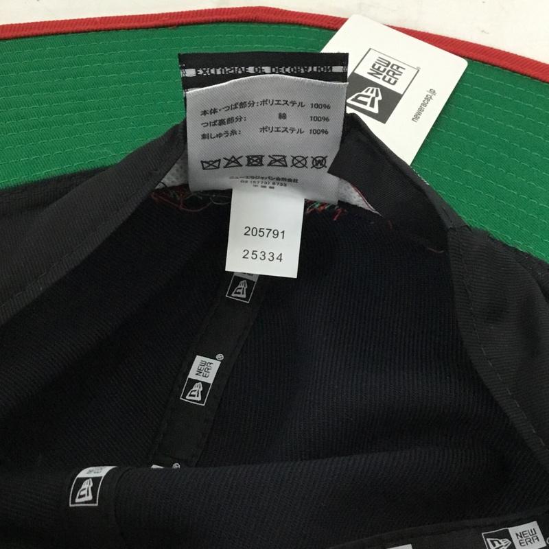 ニューエラ NEW ERA 帽子 ハット 近鉄バファローズ ロングブリムハット 岡本太郎 ロゴ、文字 赤 / レッド / red X 紺 / ネイビー / navy X 白 / ホワイト / white メンズ USED 古着 中古 10157014