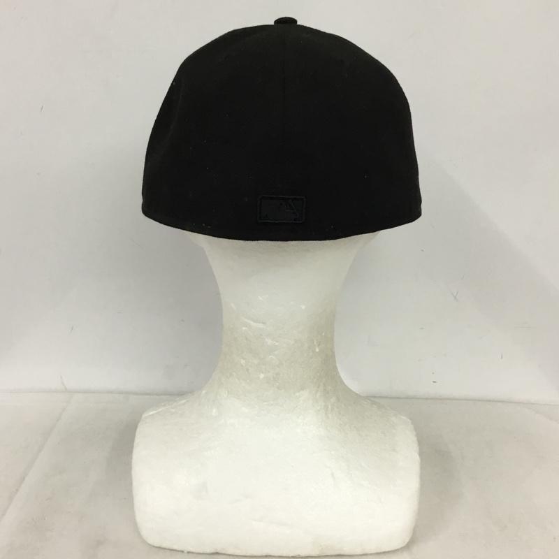 ニューエラ NEW ERA 帽子 キャップ NY 59FIFTY 59.6cm ロゴ、文字 黒 / ブラック / black メンズ USED 古着 中古 10157018
