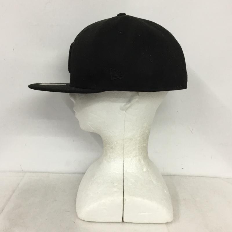 ニューエラ NEW ERA 帽子 キャップ NY 59FIFTY 59.6cm ロゴ、文字 黒 / ブラック / black メンズ USED 古着 中古 10157018
