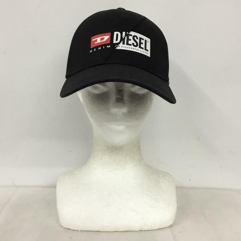 ディーゼル DIESEL 帽子 キャップ ロゴ、文字 黒 / ブラック / black メンズ USED 古着 中古 10157020