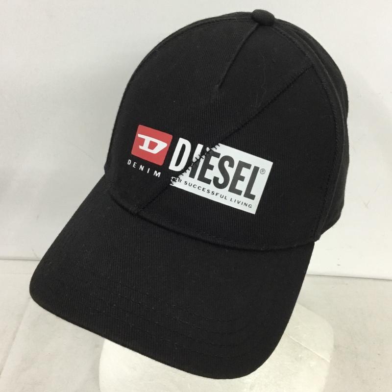 ディーゼル DIESEL 帽子 キャップ ロゴ、文字 黒 / ブラック / black メンズ USED 古着 中古 10157020