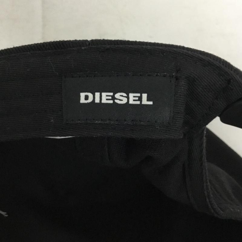 ディーゼル DIESEL 帽子 キャップ ロゴ、文字 黒 / ブラック / black メンズ USED 古着 中古 10157020