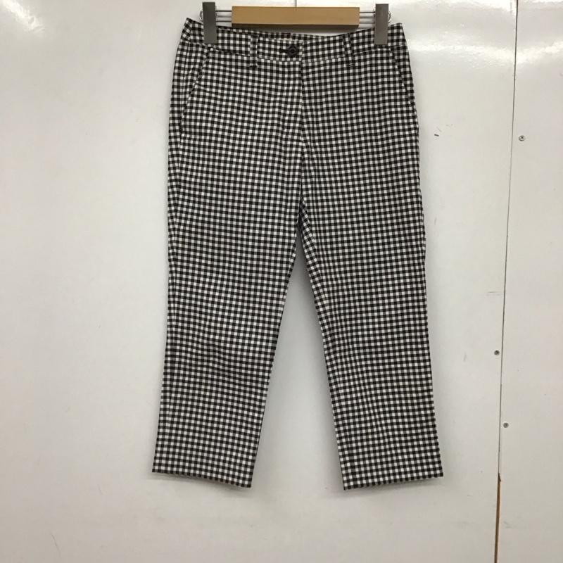 マッキントッシュフィロソフィー MACKINTOSH PHILOSOPH パンツ ショートパンツ 七分丈パンツ ショートパンツ ワイドパンツ 34インチ チェック 白 / ホワイト / white X 黒 / ブラック / black レディース USED 古着 中古 10157022