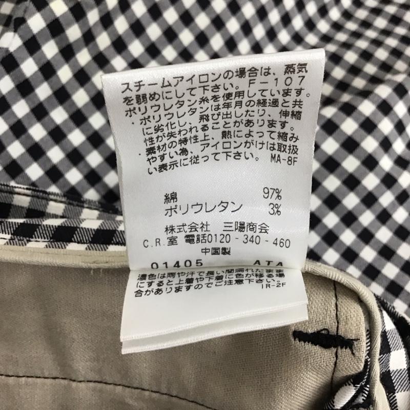マッキントッシュフィロソフィー MACKINTOSH PHILOSOPH パンツ ショートパンツ 七分丈パンツ ショートパンツ ワイドパンツ 34インチ チェック 白 / ホワイト / white X 黒 / ブラック / black レディース USED 古着 中古 10157022