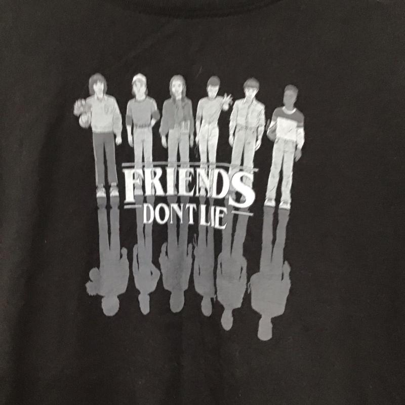 ニコアンド niko and... Tシャツ 半袖 半袖カットソー プリントTシャツ クルーネックカットソー FREE プリント 黒 / ブラック / black レディース USED 古着 中古 10157026