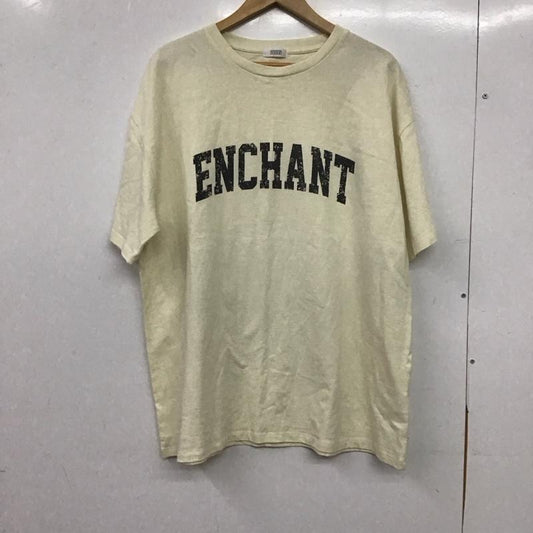 ローリーズファーム LOWRYS FARM Tシャツ 半袖 半袖カットソー プリントTシャツ クルーネックカットソー 2 ロゴ、文字 アイボリー / アイボリー / レディース USED 古着 中古 10157028