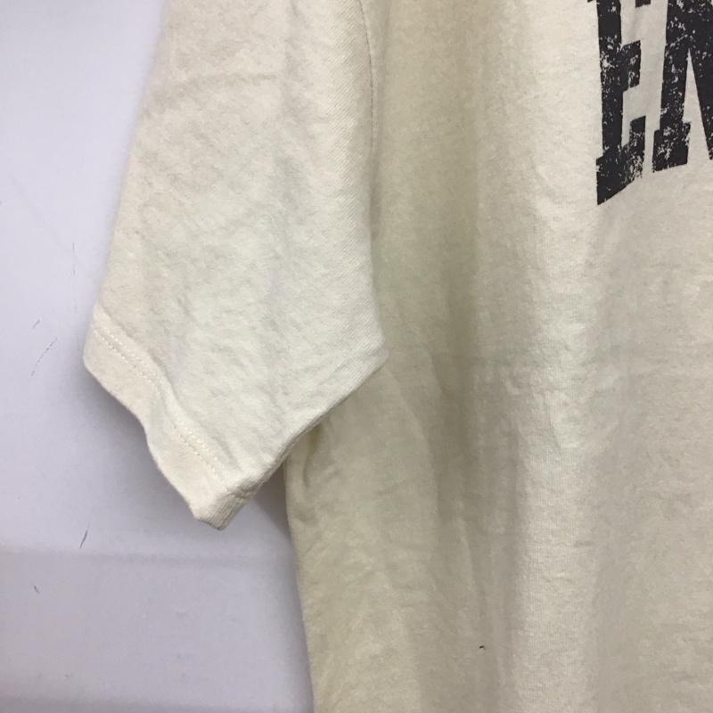 ローリーズファーム LOWRYS FARM Tシャツ 半袖 半袖カットソー プリントTシャツ クルーネックカットソー 2 ロゴ、文字 アイボリー / アイボリー / レディース USED 古着 中古 10157028