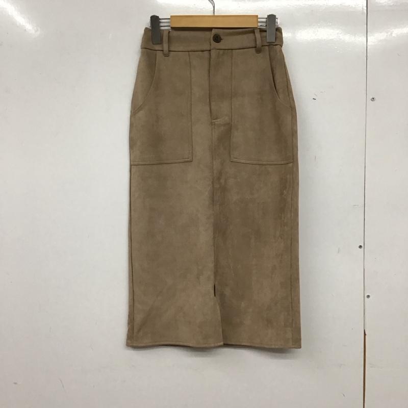 レイカズン Ray Cassin スカート ロングスカート ロングスカート タイトスカート バックスリット FREE 無地 茶 / ブラウン / brown レディース USED 古着 中古 10157036