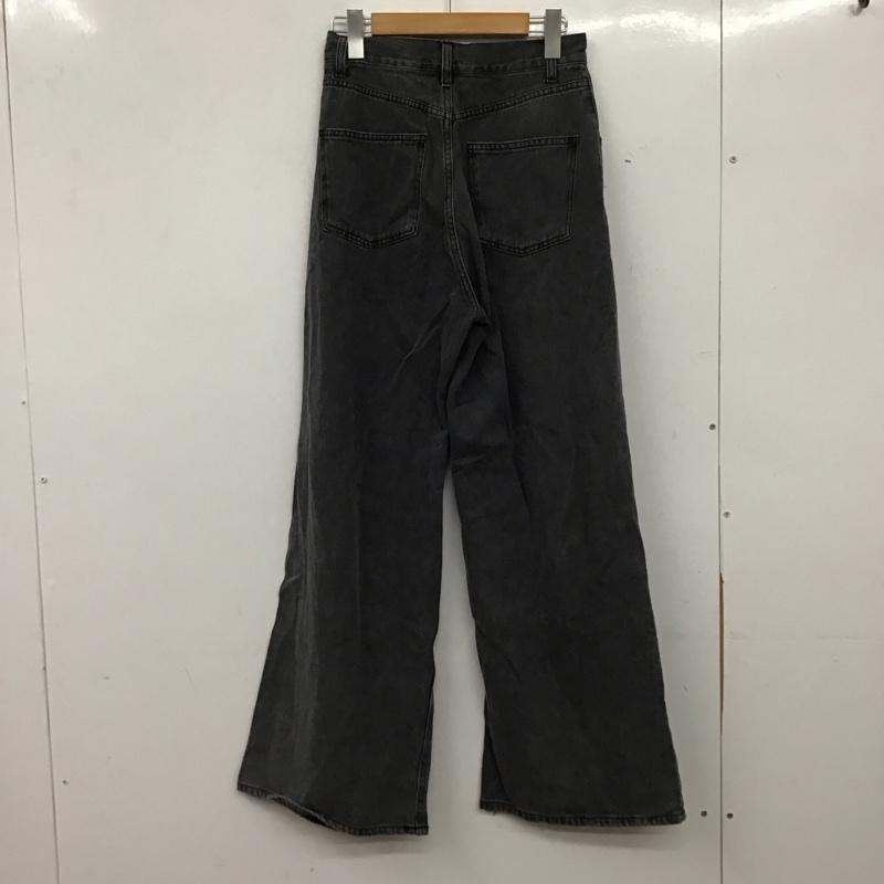 ヘザー Heather パンツ デニム、ジーンズ デニムパンツ ワイドパンツ カジュアルパンツ M ダメージ加工 ダークグレー / ダークグレー / レディース USED 古着 中古 10157039