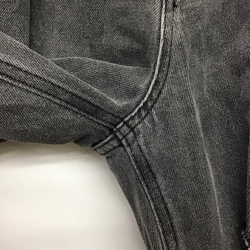 ヘザー Heather パンツ デニム、ジーンズ デニムパンツ ワイドパンツ カジュアルパンツ M ダメージ加工 ダークグレー / ダークグレー / レディース USED 古着 中古 10157039