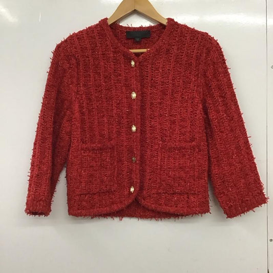 ザラ ZARA カーディガン 長袖 長袖カーディガン 前ボタン ニットカーディガン S 無地 赤 / レッド / red レディース USED 古着 中古 10157040