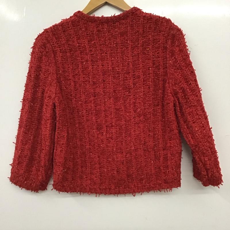 ザラ ZARA カーディガン 長袖 長袖カーディガン 前ボタン ニットカーディガン S 無地 赤 / レッド / red レディース USED 古着 中古 10157040