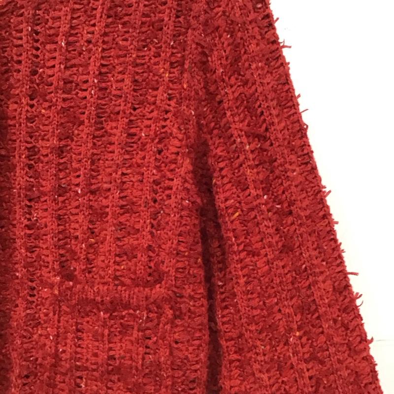 ザラ ZARA カーディガン 長袖 長袖カーディガン 前ボタン ニットカーディガン S 無地 赤 / レッド / red レディース USED 古着 中古 10157040