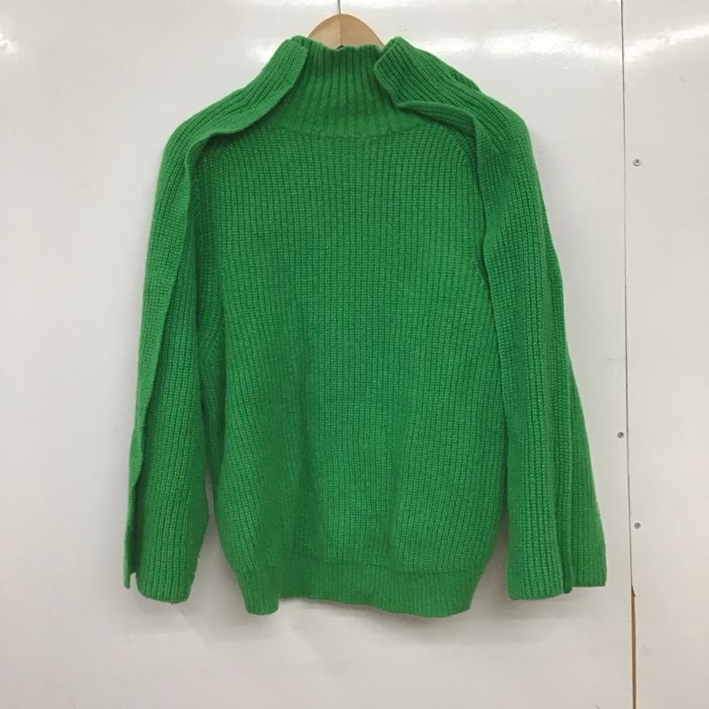 スナイデル SNIDEL ニット、セーター 長袖 長袖ニットカットソー スタンドネック セーター ONE SIZE 無地 緑 / グリーン / green レディース USED 古着 中古 10157042